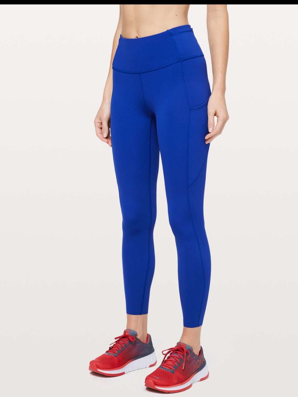 #362 Lululemon Fast & Free 25" Jet Stream Blue Leggings Size 16 EUC